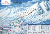 Mapa zimowa dla skialpinistów Strbskie Pleso