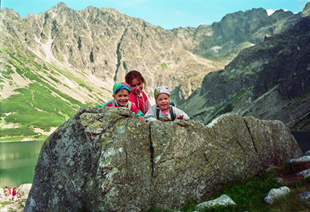 Dzieci w Tatrach Wysokich