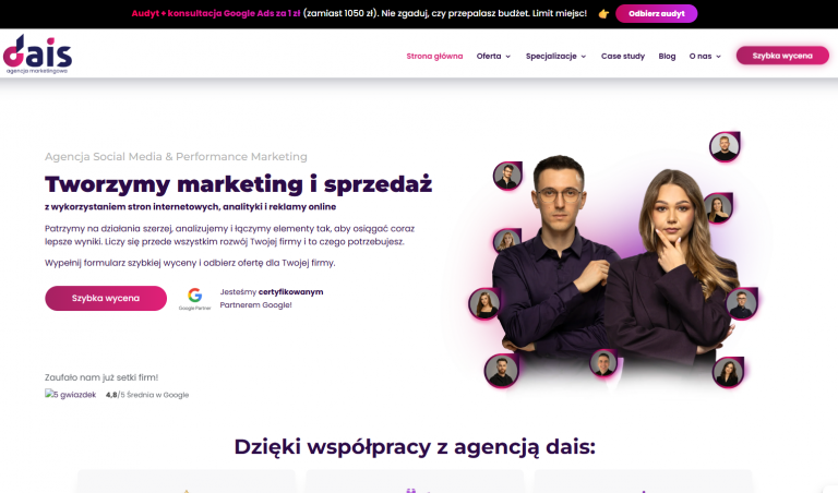 dais.pl — co daje firmie współpraca z agencją social media